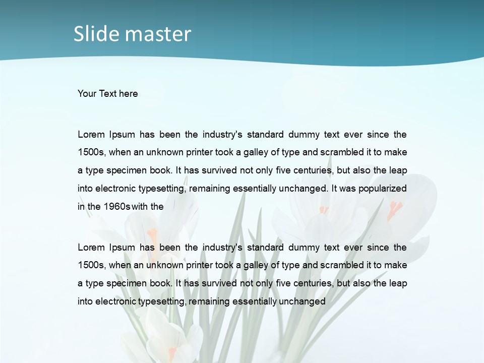 Petal Sunlight Floral PowerPoint Template