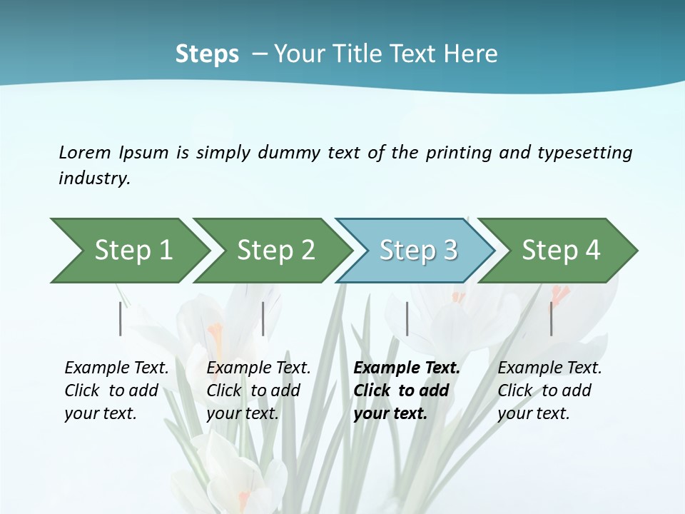 Petal Sunlight Floral PowerPoint Template