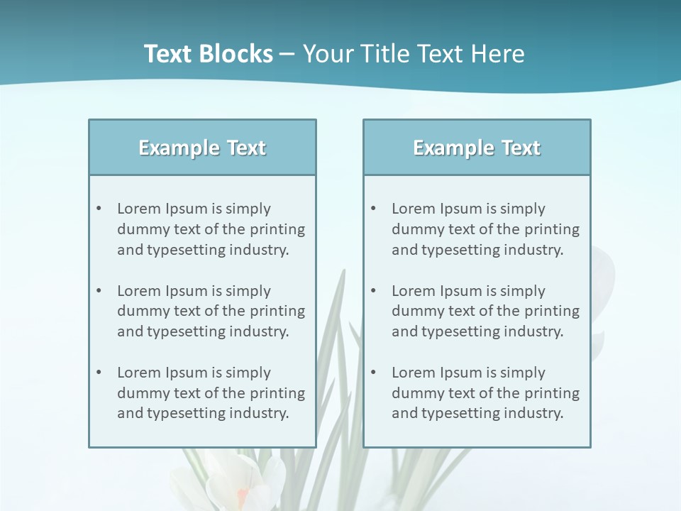 Petal Sunlight Floral PowerPoint Template