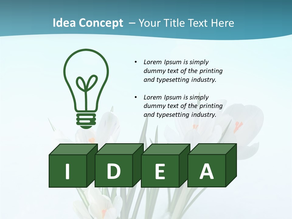Petal Sunlight Floral PowerPoint Template