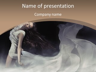 Seduce Young Hair PowerPoint Template