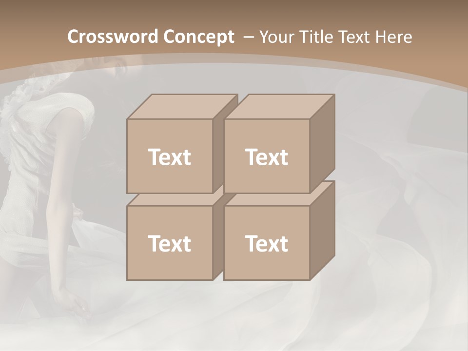 Seduce Young Hair PowerPoint Template