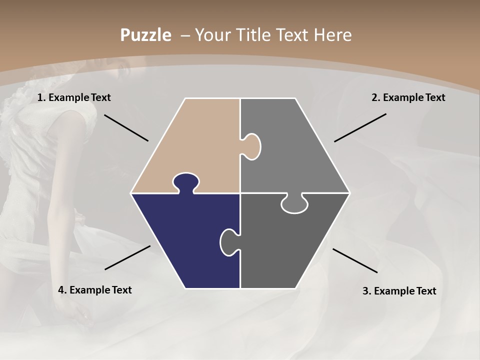 Seduce Young Hair PowerPoint Template