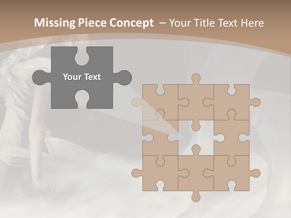 Seduce Young Hair PowerPoint Template