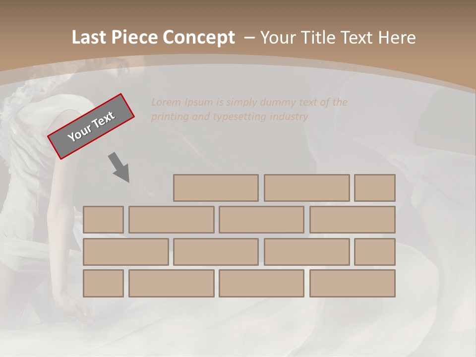 Seduce Young Hair PowerPoint Template