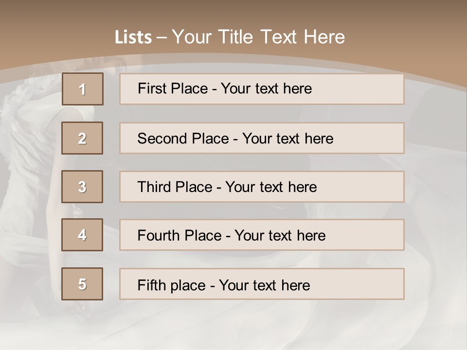 Seduce Young Hair PowerPoint Template