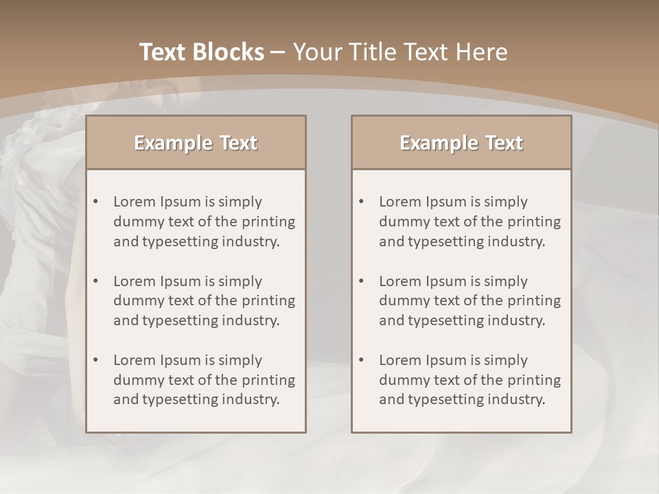 Seduce Young Hair PowerPoint Template