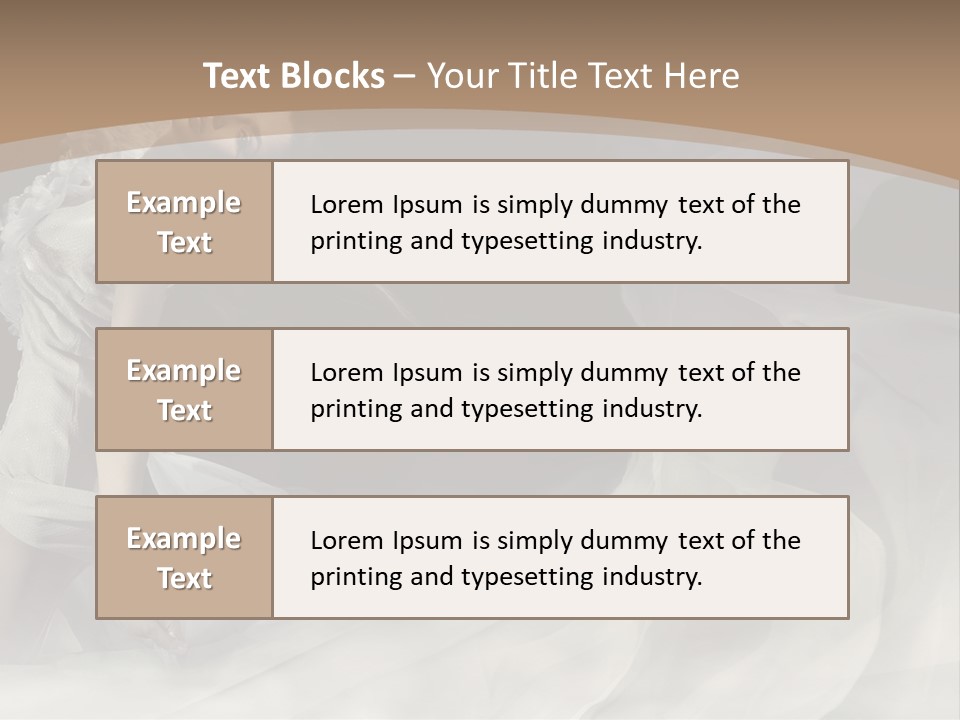 Seduce Young Hair PowerPoint Template