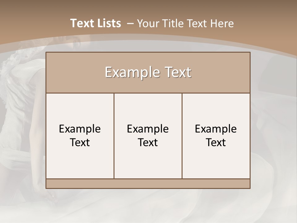 Seduce Young Hair PowerPoint Template