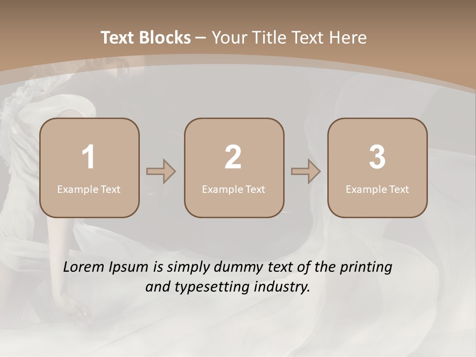 Seduce Young Hair PowerPoint Template