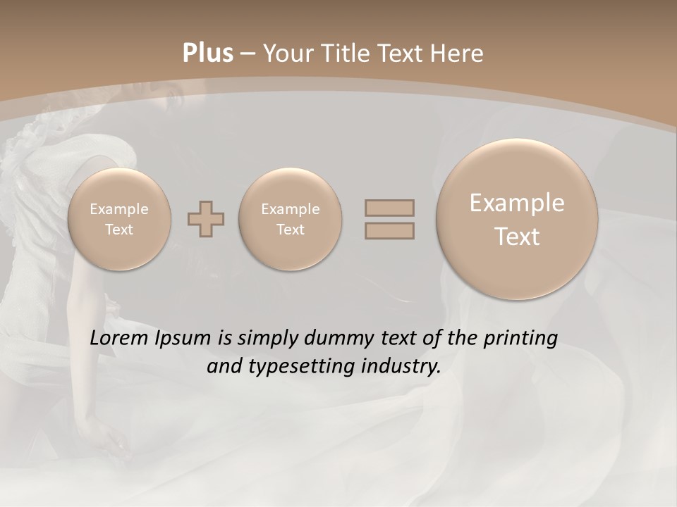 Seduce Young Hair PowerPoint Template