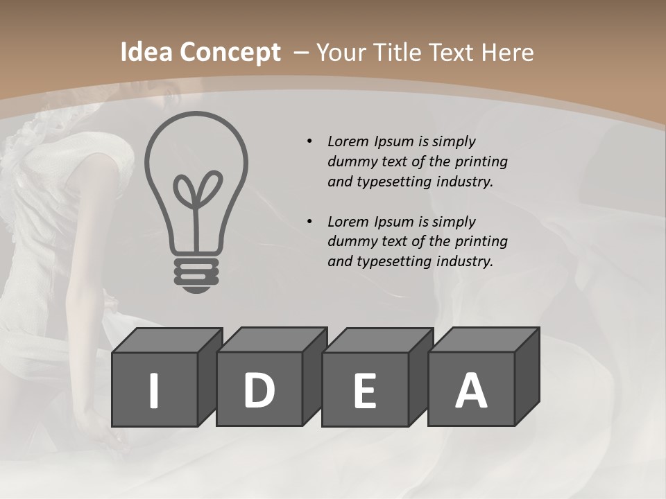 Seduce Young Hair PowerPoint Template