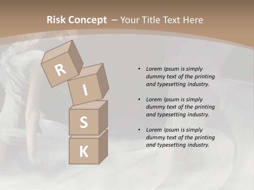 Seduce Young Hair PowerPoint Template