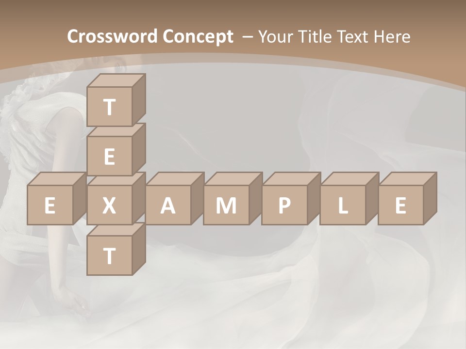 Seduce Young Hair PowerPoint Template