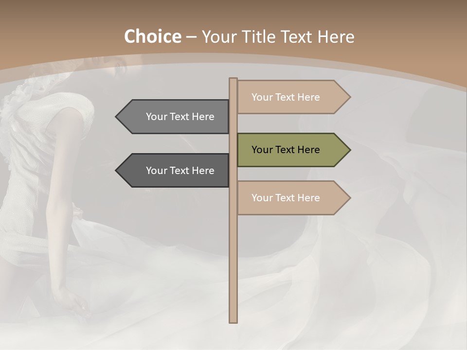 Seduce Young Hair PowerPoint Template