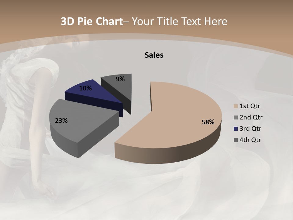 Seduce Young Hair PowerPoint Template