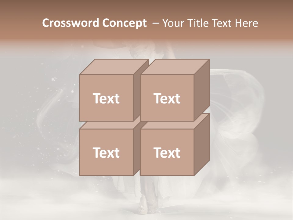 Evening Woman Dress PowerPoint Template