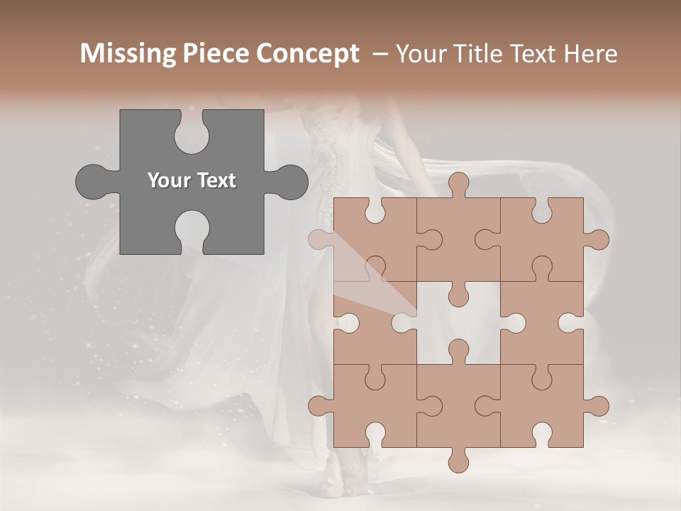 Evening Woman Dress PowerPoint Template