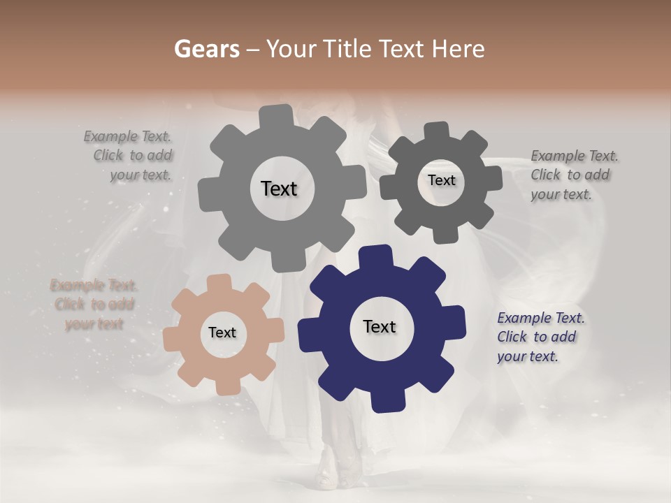 Evening Woman Dress PowerPoint Template