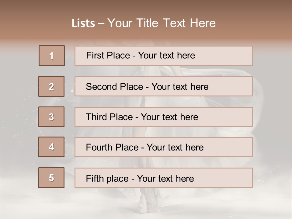 Evening Woman Dress PowerPoint Template
