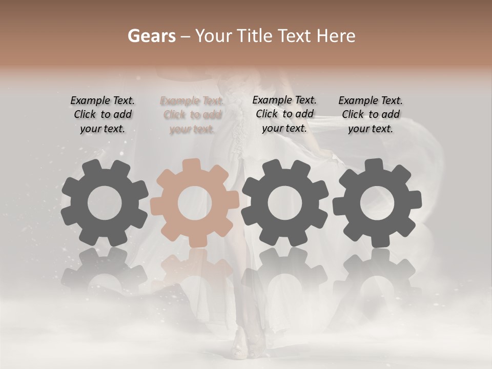 Evening Woman Dress PowerPoint Template