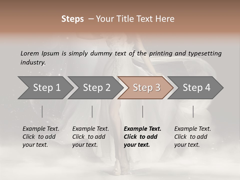 Evening Woman Dress PowerPoint Template