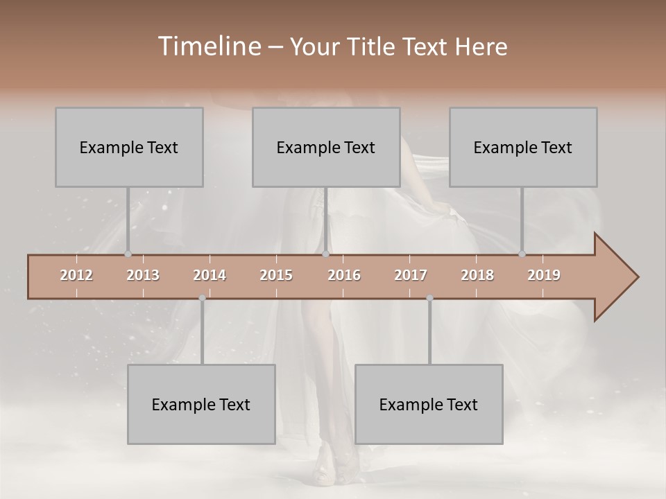 Evening Woman Dress PowerPoint Template