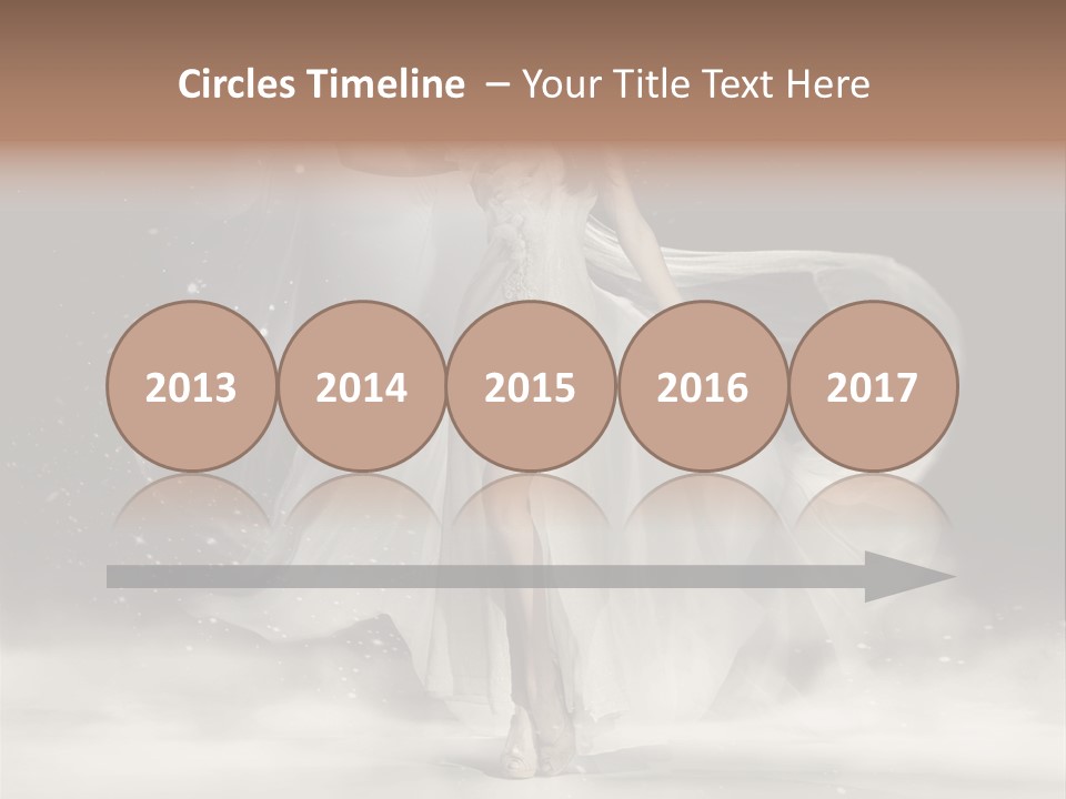 Evening Woman Dress PowerPoint Template