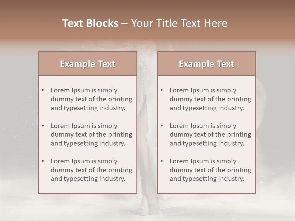 Evening Woman Dress PowerPoint Template