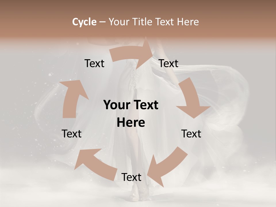 Evening Woman Dress PowerPoint Template