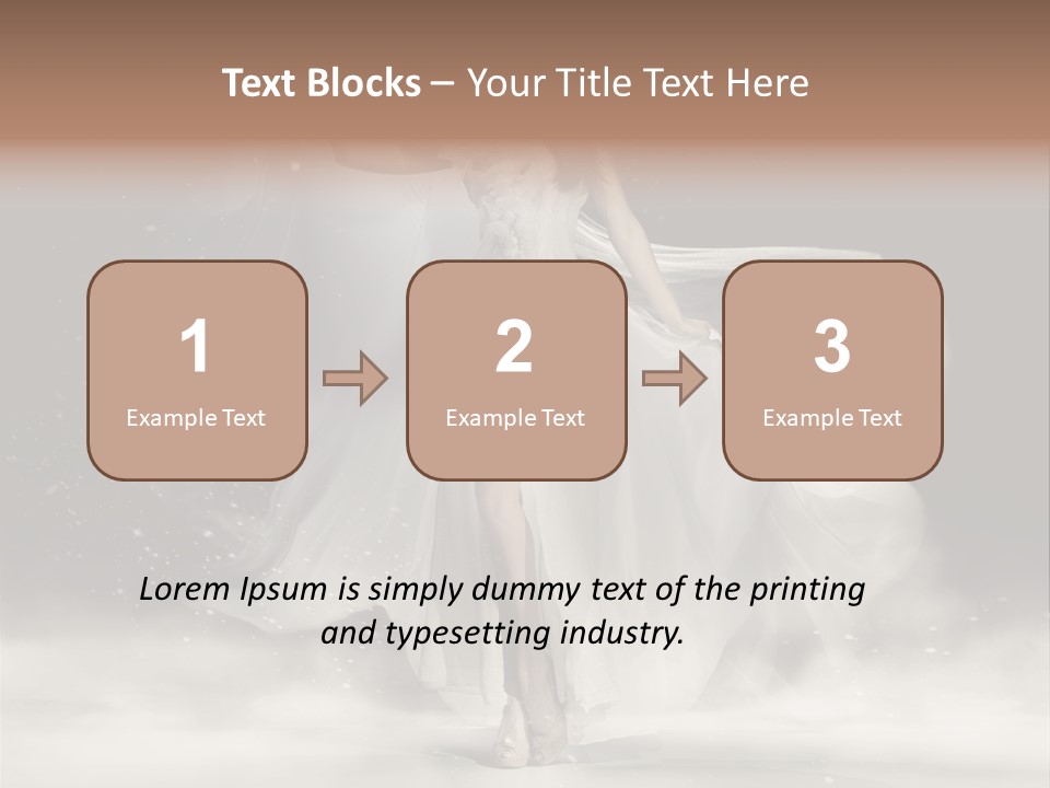 Evening Woman Dress PowerPoint Template