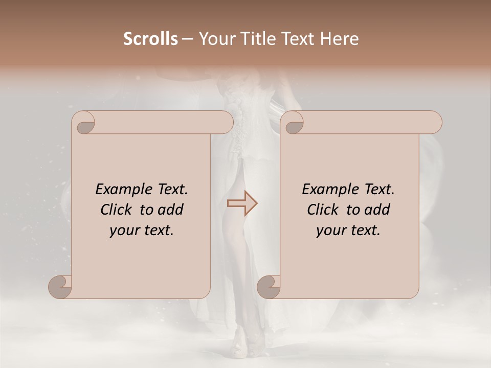 Evening Woman Dress PowerPoint Template