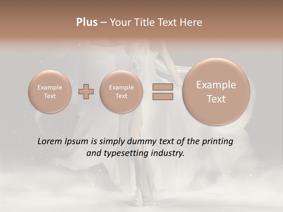 Evening Woman Dress PowerPoint Template