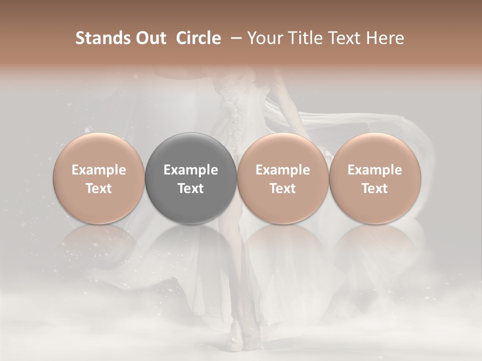 Evening Woman Dress PowerPoint Template