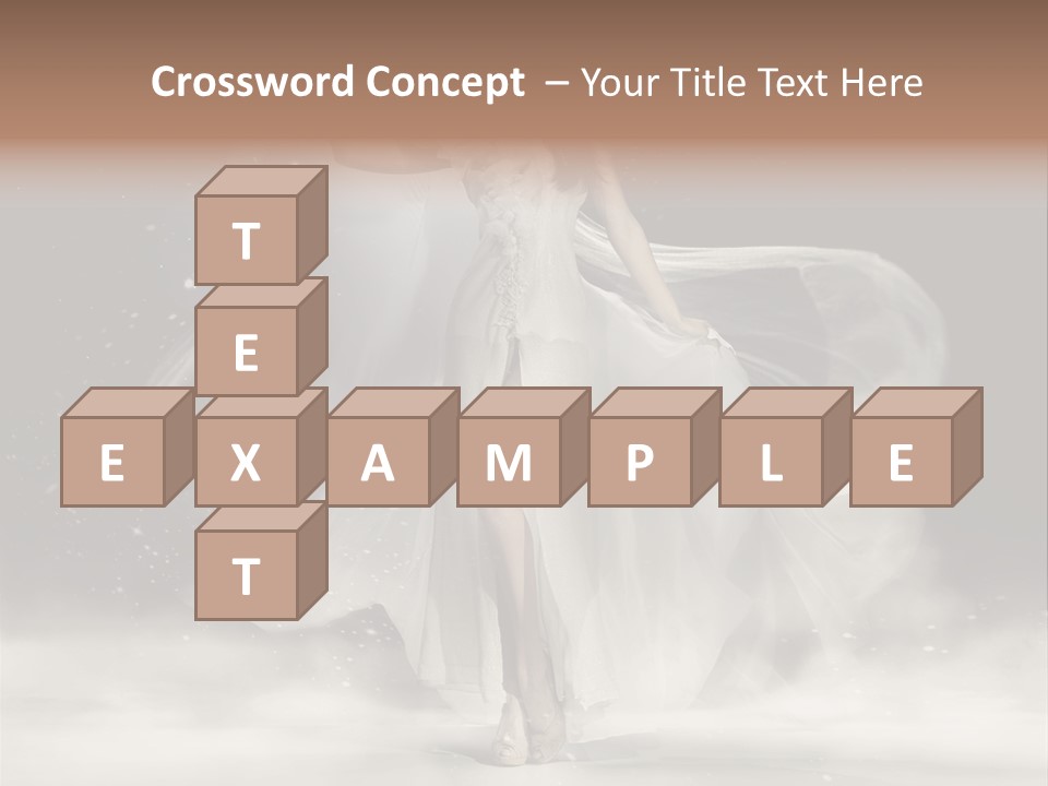 Evening Woman Dress PowerPoint Template