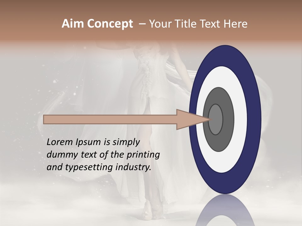 Evening Woman Dress PowerPoint Template