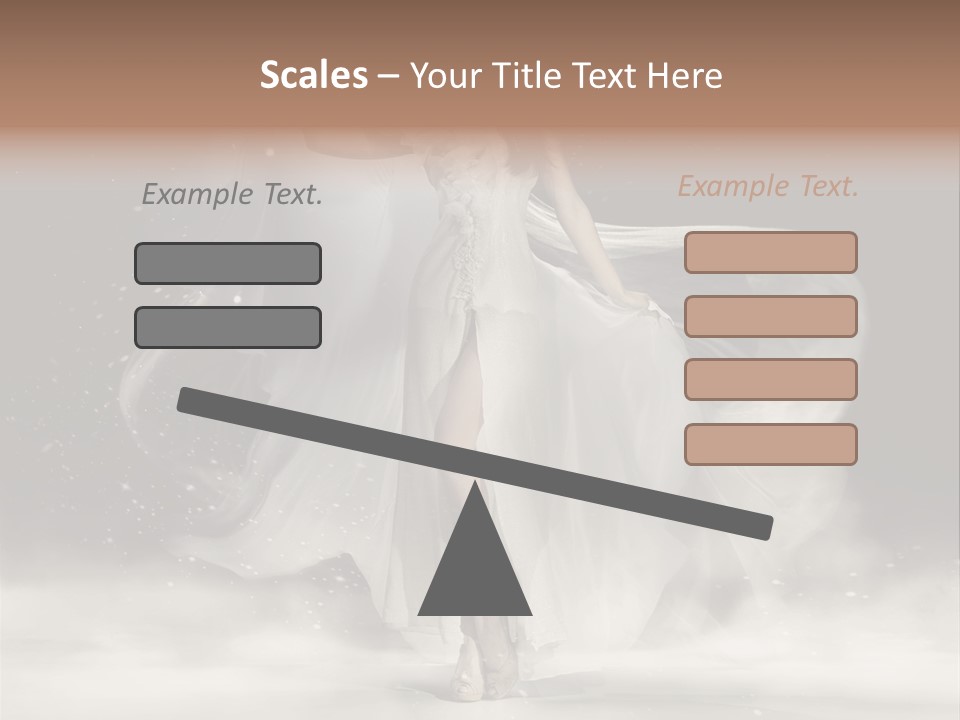 Evening Woman Dress PowerPoint Template