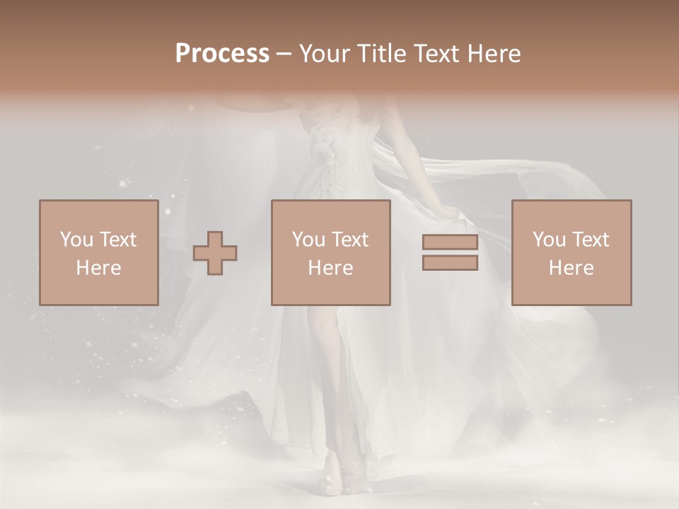 Evening Woman Dress PowerPoint Template