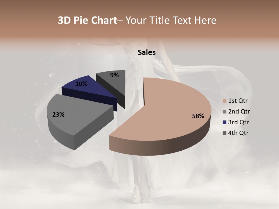 Evening Woman Dress PowerPoint Template