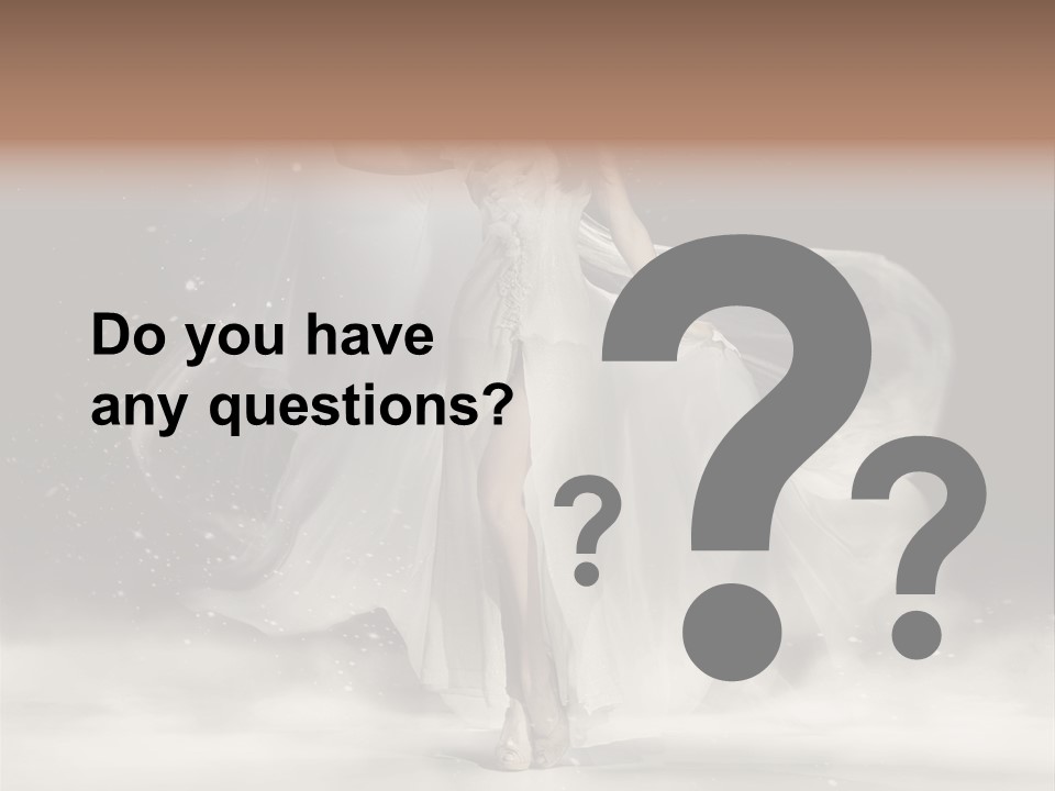 Evening Woman Dress PowerPoint Template