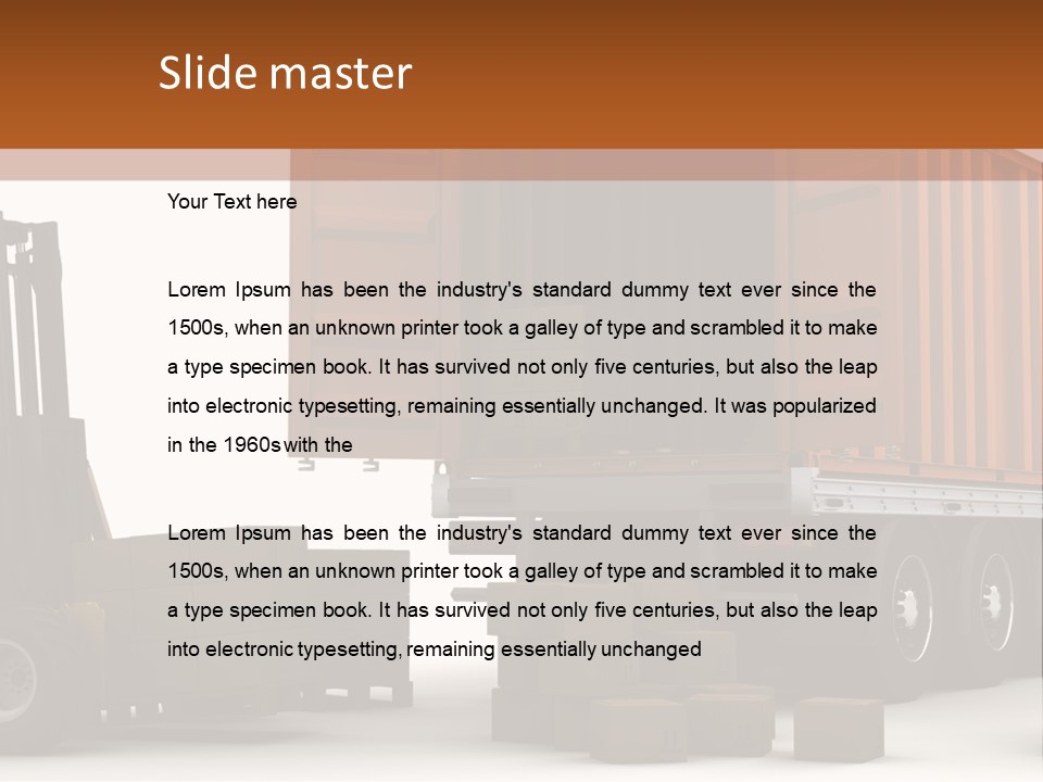 Shipment Transportation Supply PowerPoint Template