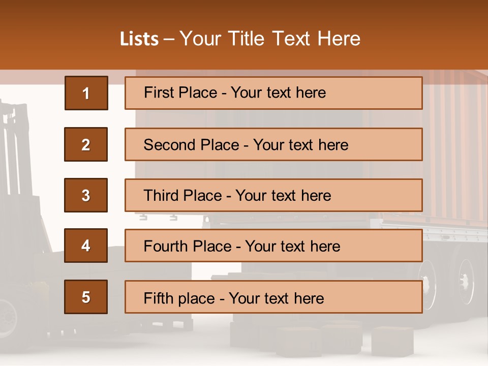 Shipment Transportation Supply PowerPoint Template