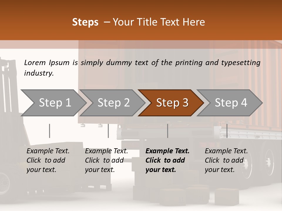 Shipment Transportation Supply PowerPoint Template