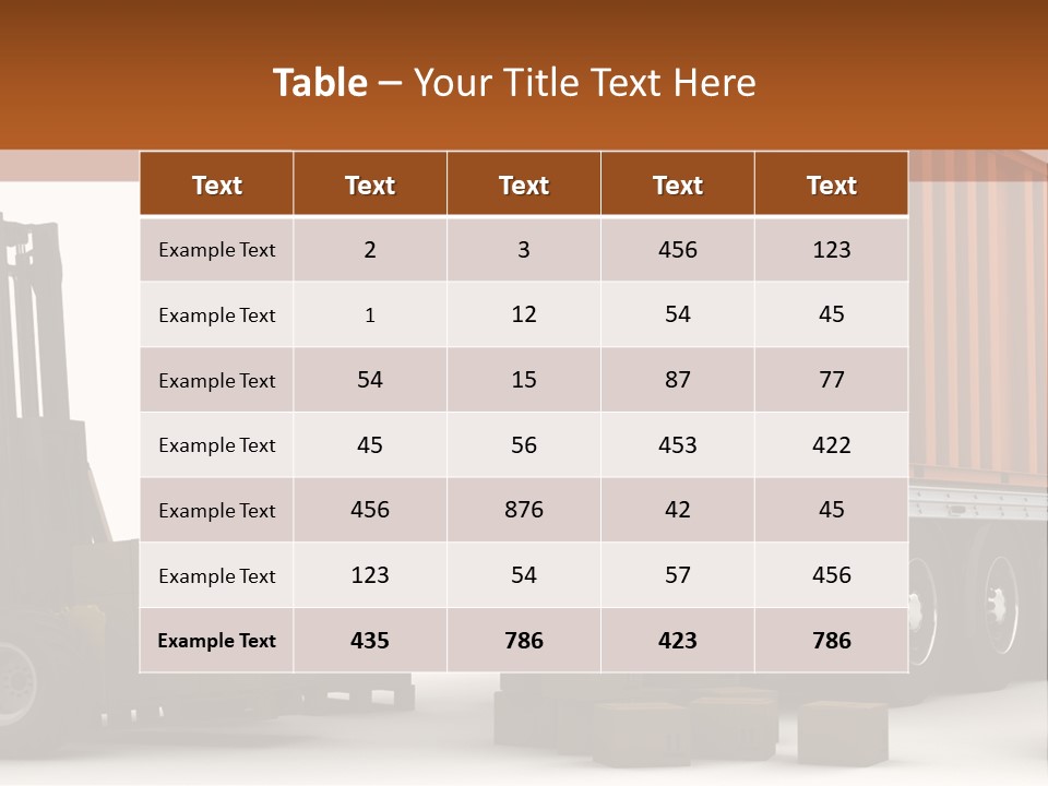 Shipment Transportation Supply PowerPoint Template