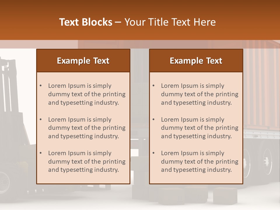 Shipment Transportation Supply PowerPoint Template
