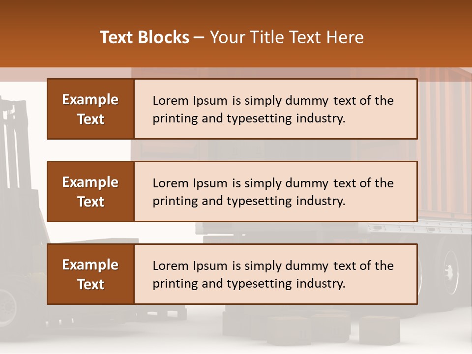 Shipment Transportation Supply PowerPoint Template