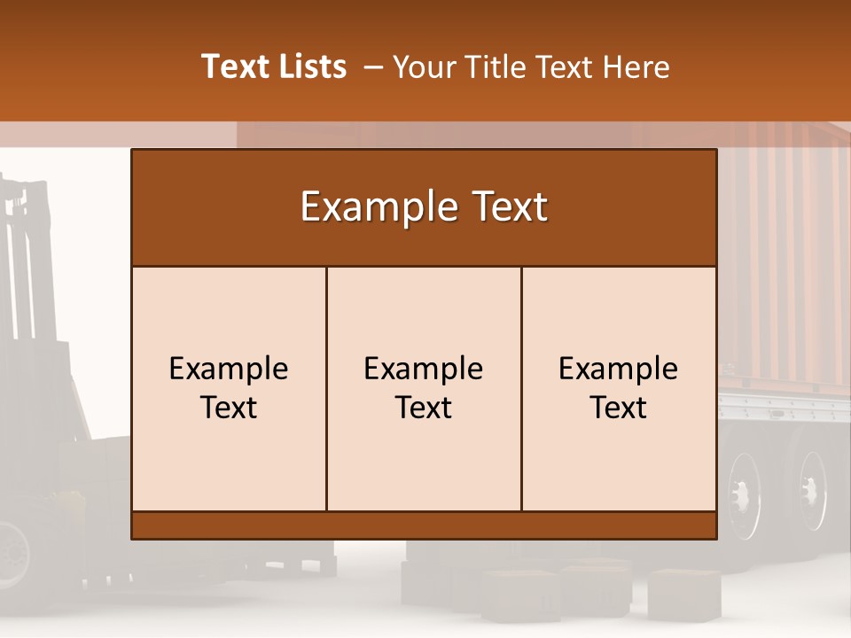 Shipment Transportation Supply PowerPoint Template