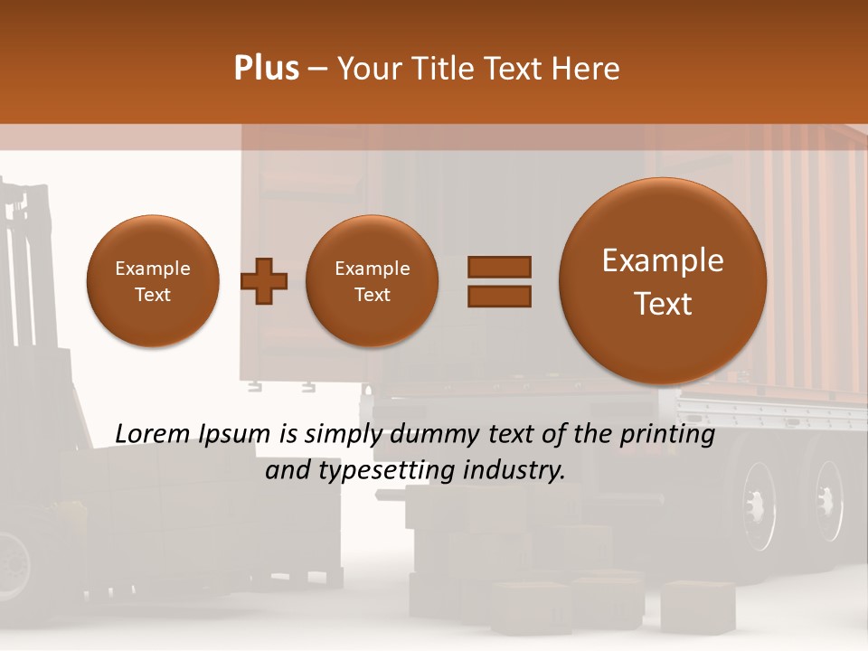 Shipment Transportation Supply PowerPoint Template