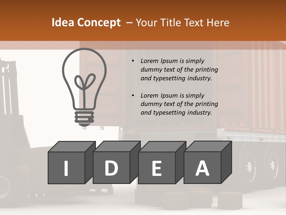 Shipment Transportation Supply PowerPoint Template