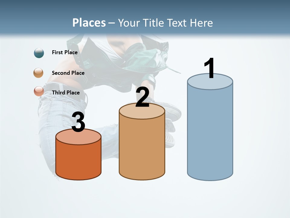 Dancer Mid Air Hip Hop PowerPoint Template